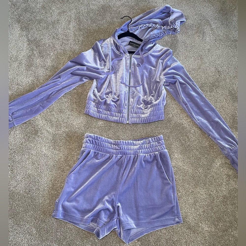 Velvet Two Piece Jogger Set